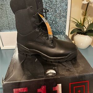 5.11 Tactical Men's Sleek Black Boots side zip